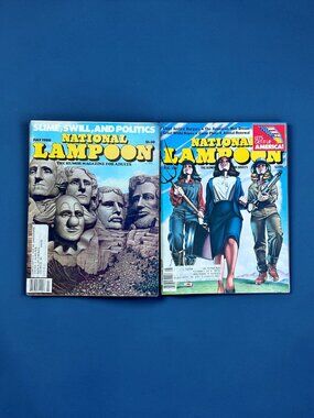 (Lot of 2) National Lampoon Magazine January 1980 Jan + 1981 Aug Collectible